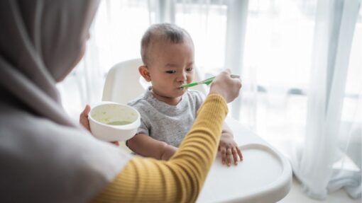 Starting Solid Foods: Learning to eat at the family table, 8 to 11 month old